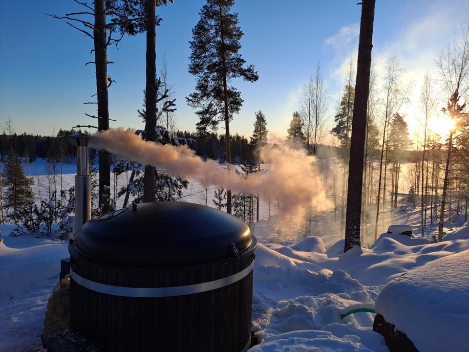 Day, Natural landscape, Winter, Hot Tub, Open Air Bath