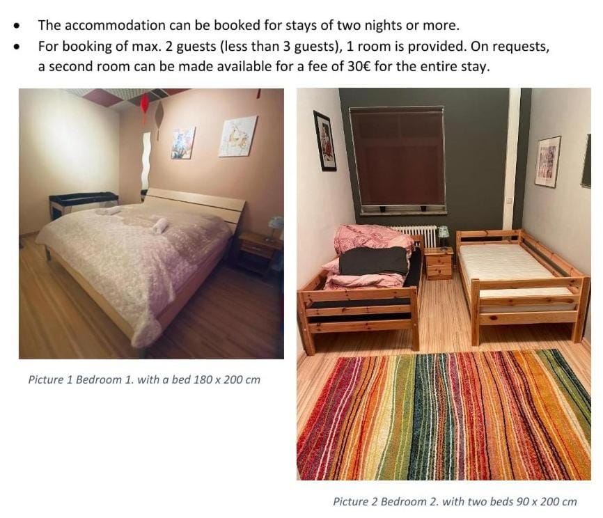 Bedroom, Text overlay