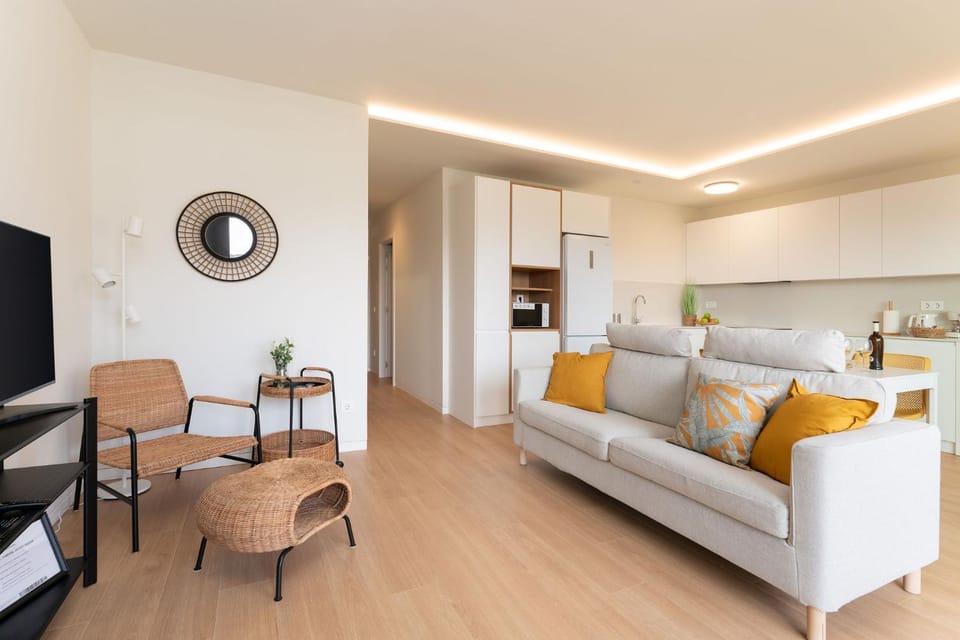 Bed, TV and multimedia, Kitchen or kitchenette, Living room, Bedroom