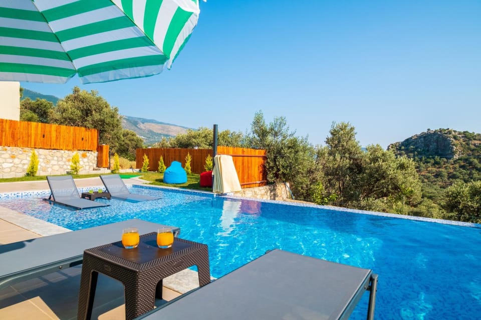 Pool view, sunbed