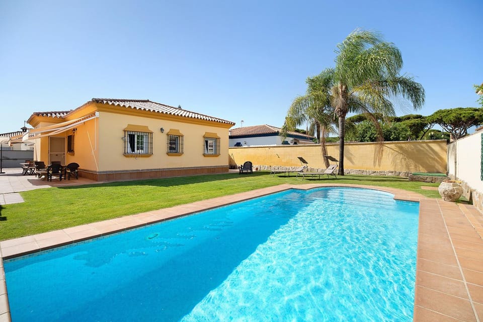 Property building, Living room, Swimming pool