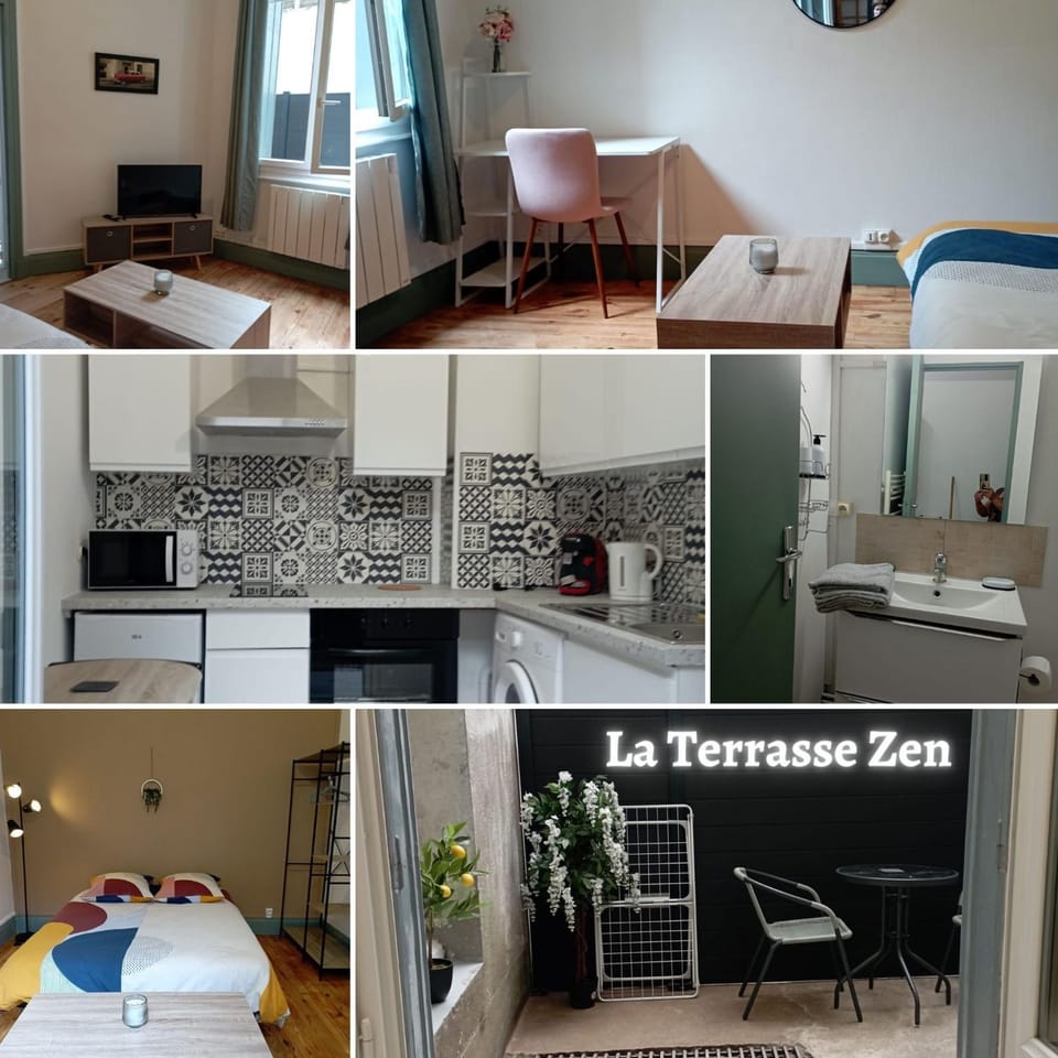La Terrasse Zen DACHER - Superbe appartement 30 m2 tout équipé avec terrasse cœur Vichy proche gare Thermes Cures Apartment in Auvergne-Rhône-Alpes