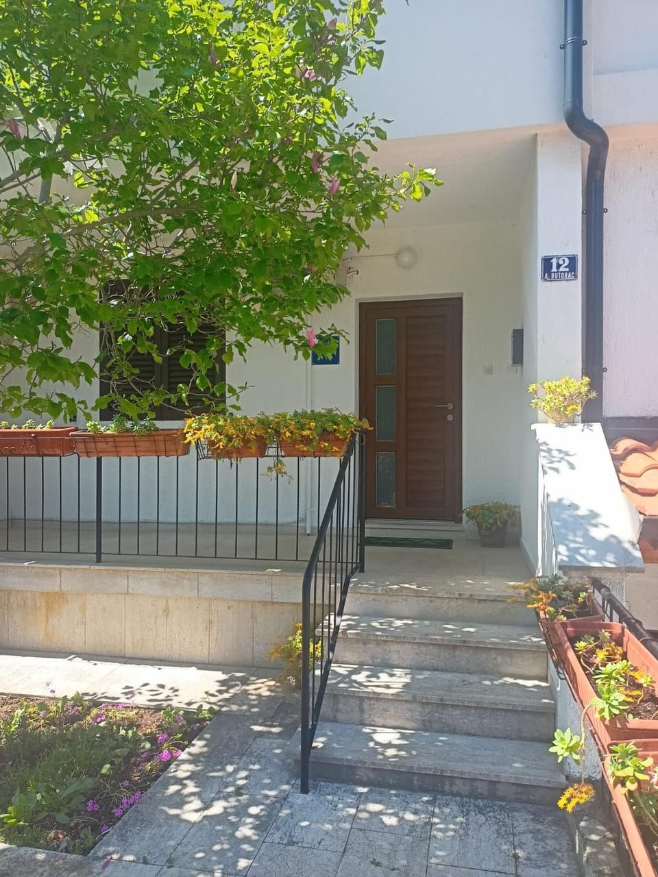 Property building, Facade/entrance, Spring, Day