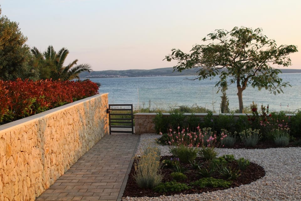 Natural landscape, Garden, Garden view, Sea view