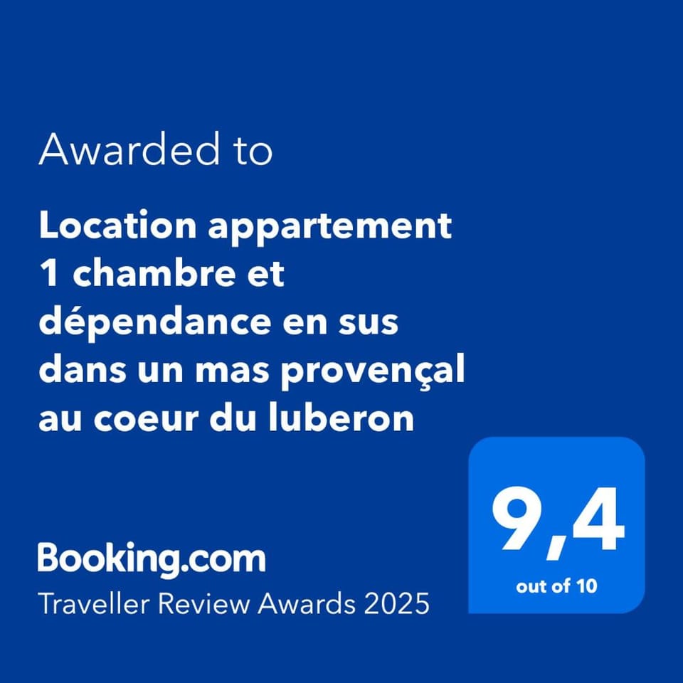 Location appartement 1 chambre plus dépendance en supplément voir descriptif dans un mas provençal au coeur du luberon Apartment in Cavaillon