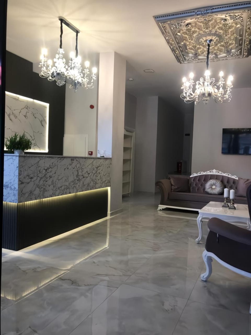 Restaurant/places to eat, Lobby or reception, Seating area