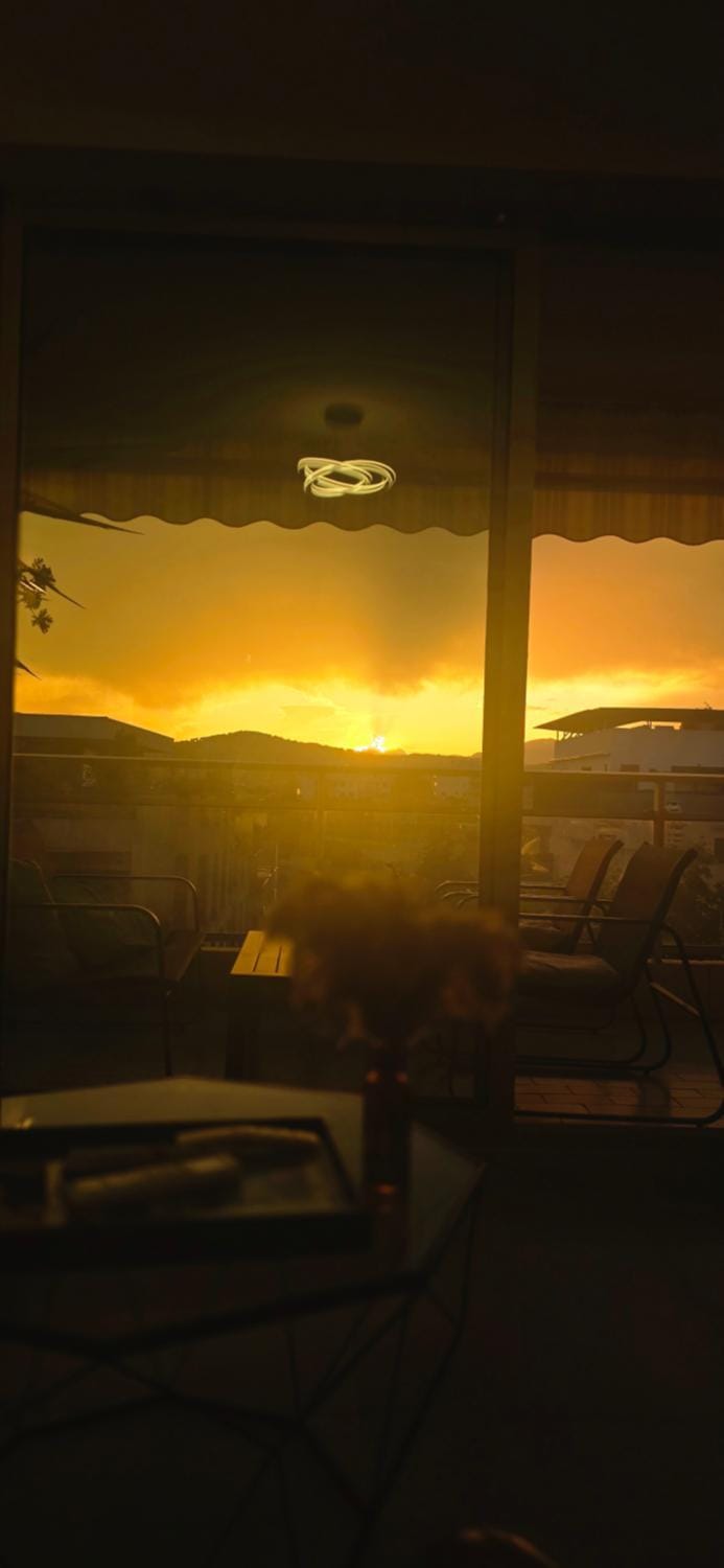 Mountain view, Sunset