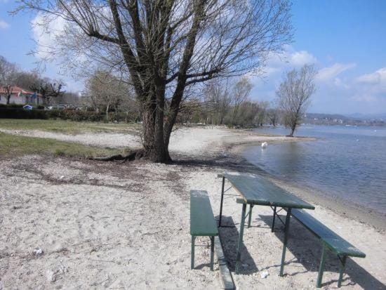 Natural landscape, Beach, Lake view