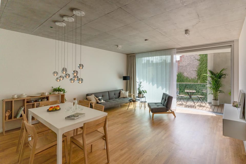 Living room, Seating area, Dining area