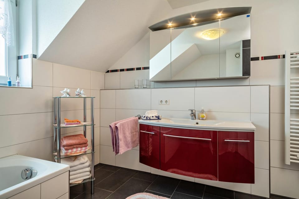 Bathroom, Living room