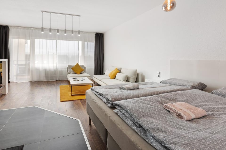 Property building, Living room, Bedroom