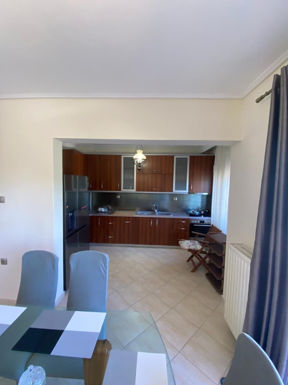 Kitchen or kitchenette, Living room, Seating area