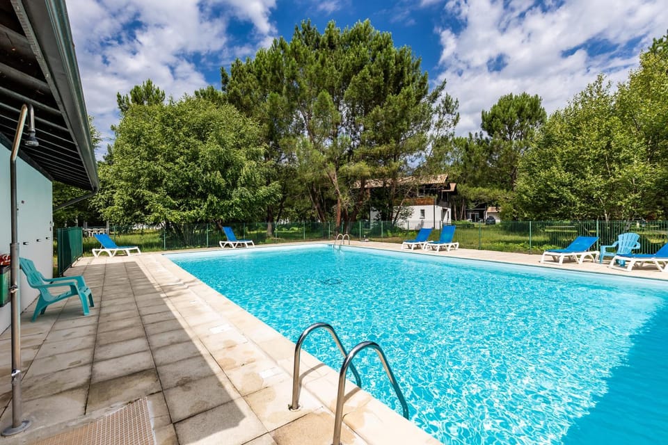 Property building, Living room, Swimming pool