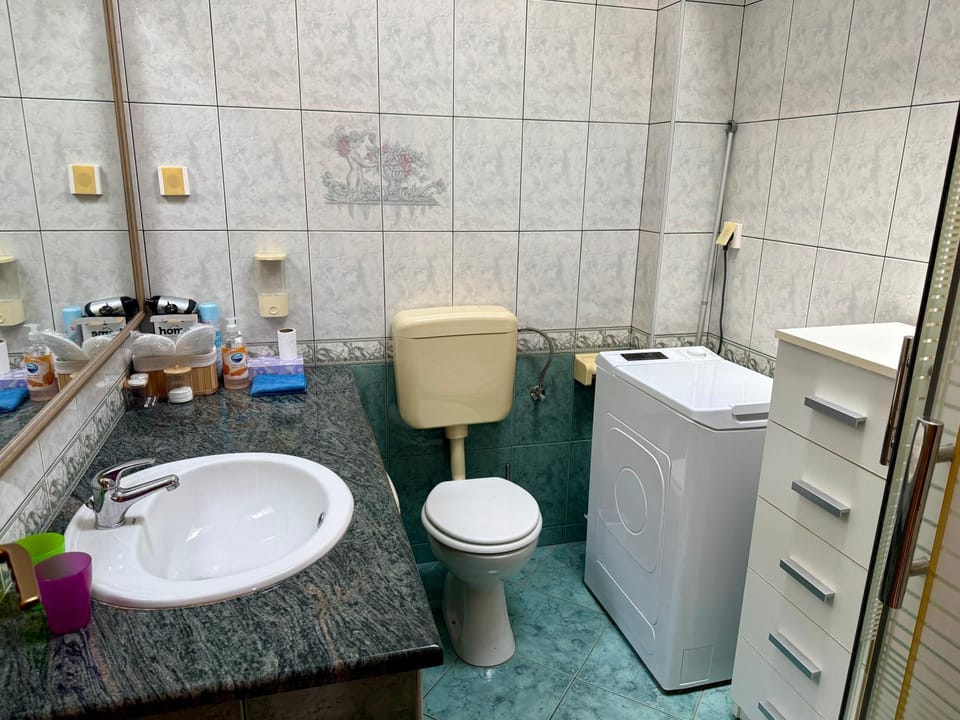 Toilet, Bathroom, washing machine