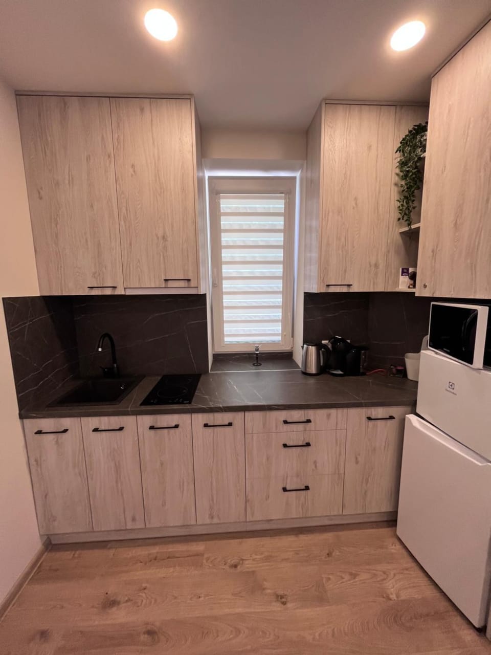 Coffee/tea facilities, Kitchen or kitchenette, oven
