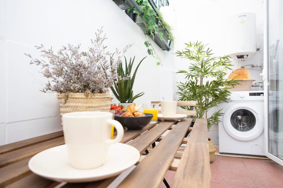 Balcony/Terrace, washing machine