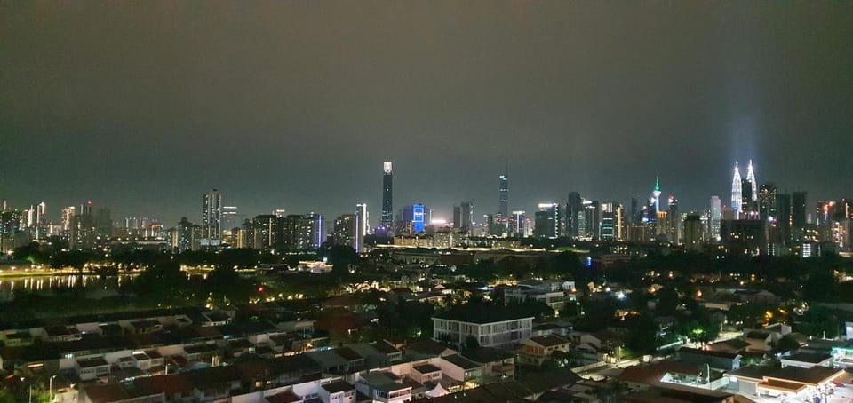 Night, Bird's eye view, City view