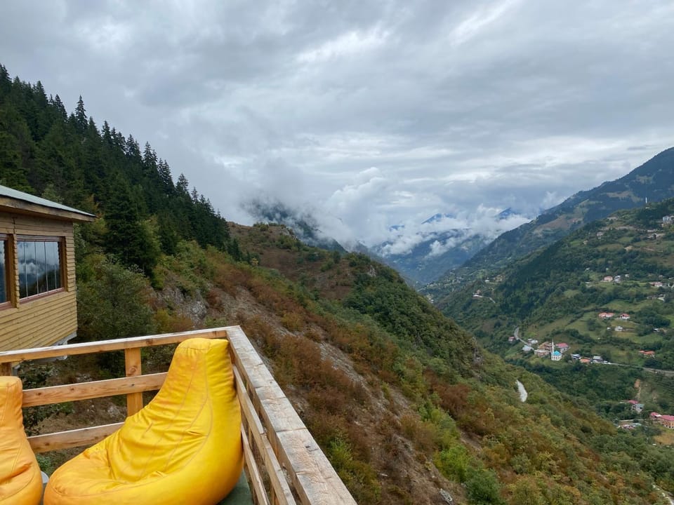 Day, Natural landscape, Seating area, Mountain view