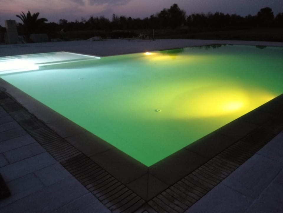 Night, Swimming pool