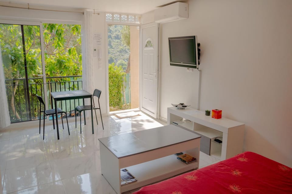 Communal lounge/ TV room, Bed, TV and multimedia, Living room, Dining area, air conditioner