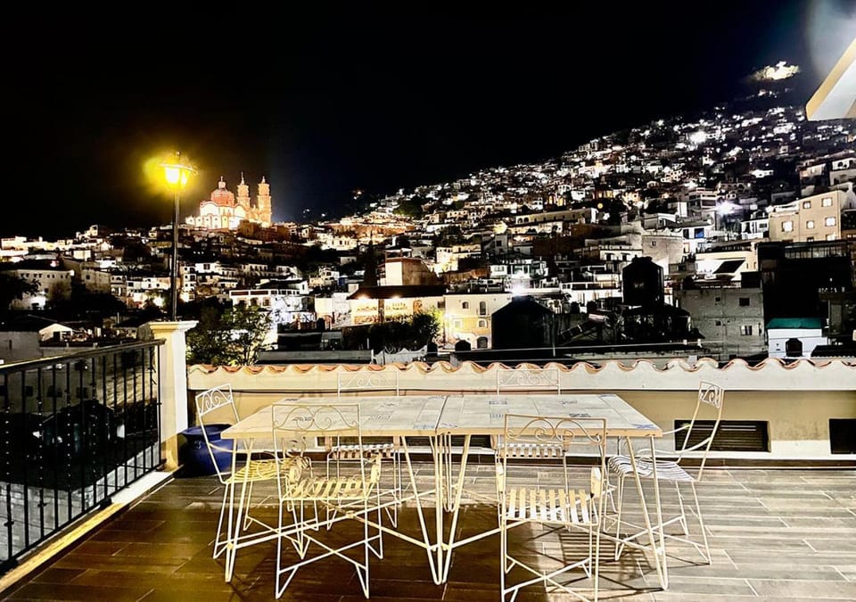 Night, City view, Mountain view