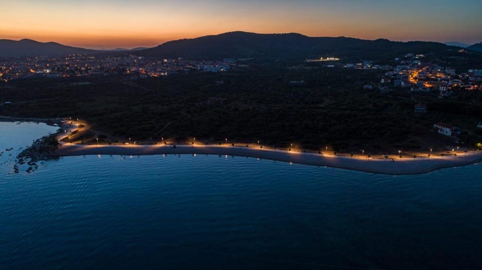 Bird's eye view, Beach, Sunset