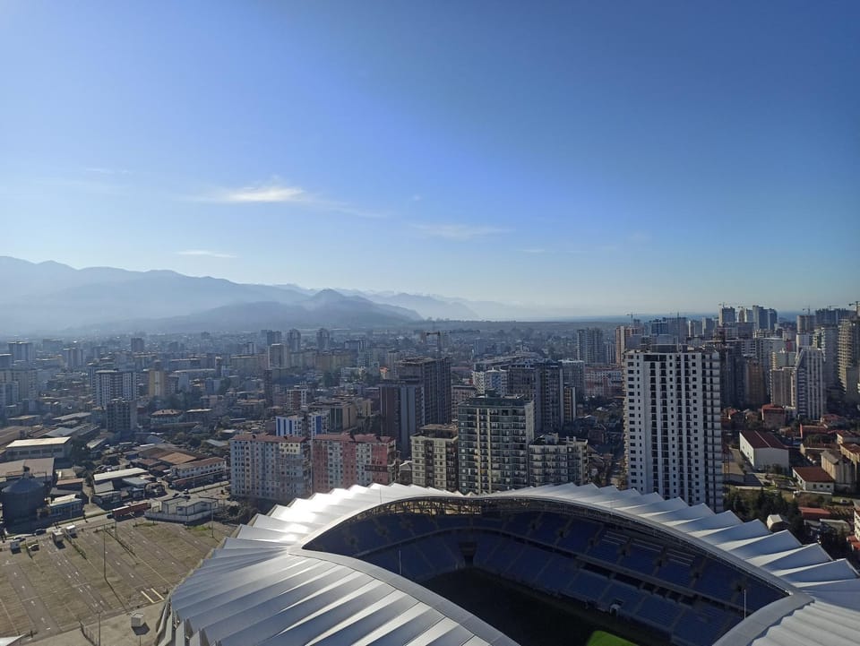 Day, City view, Mountain view