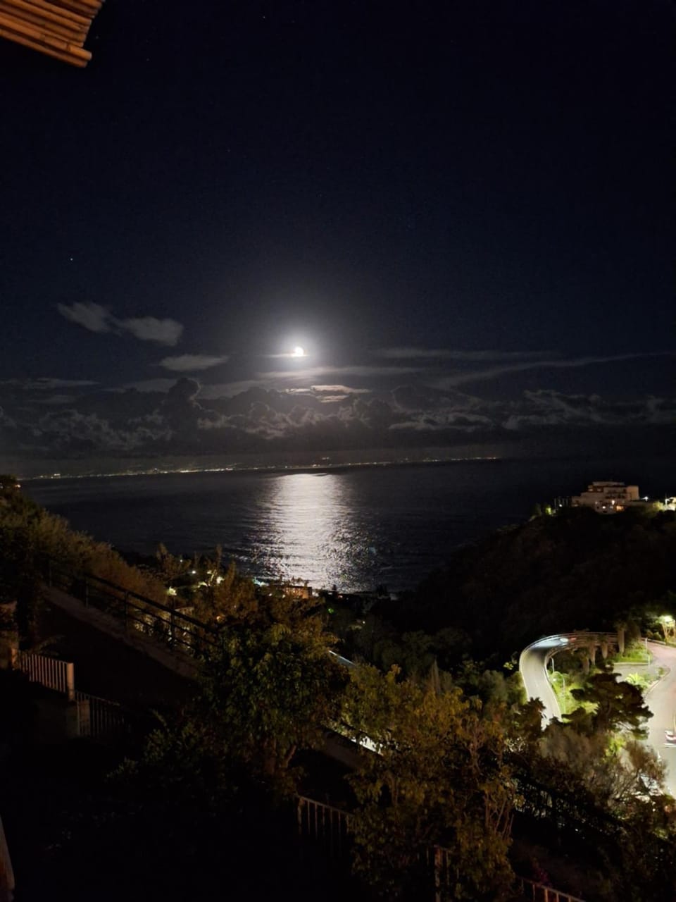 Night, Natural landscape, Sea view
