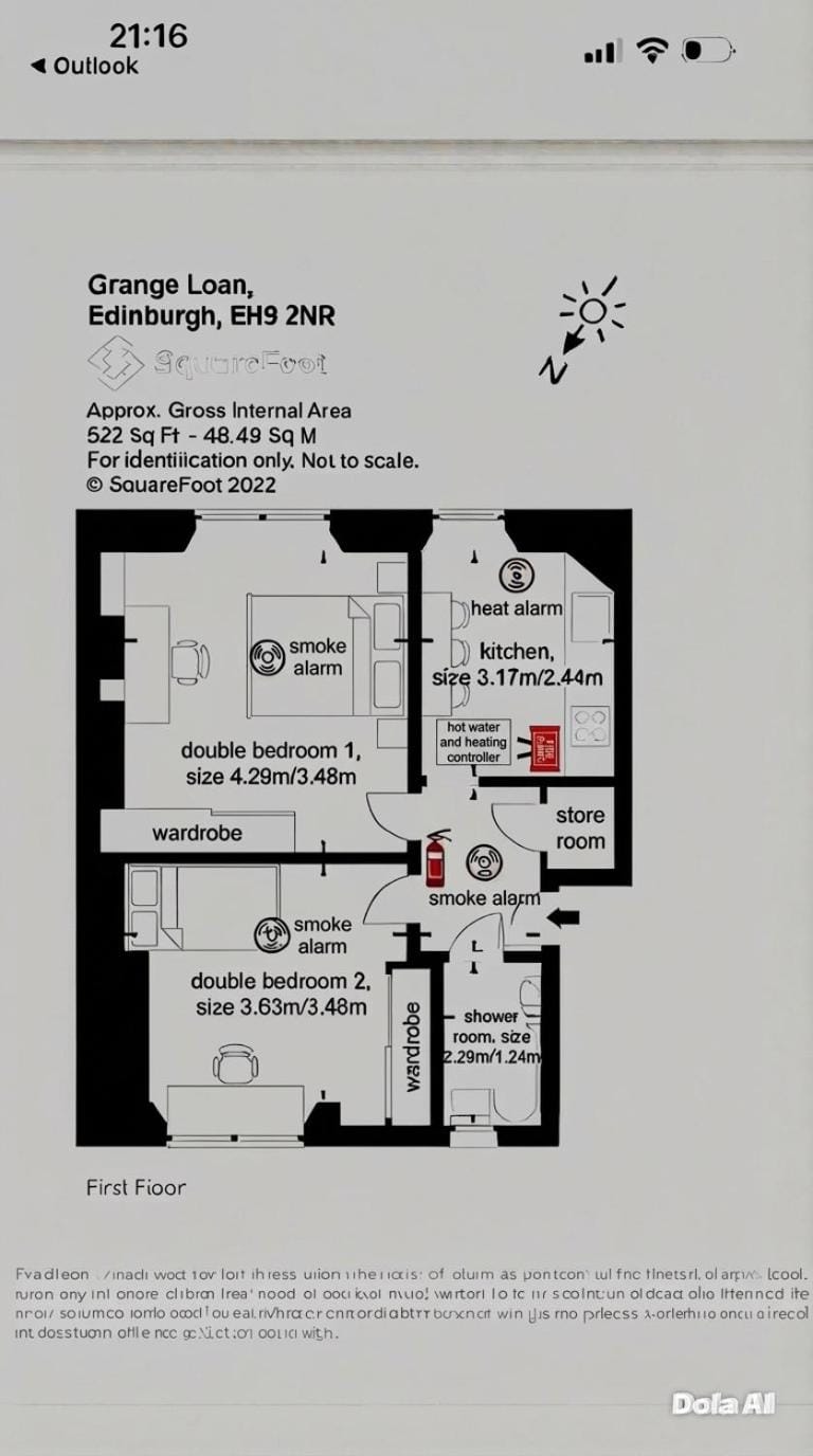 Grange Lone entire apartment with two double beds Apartment in Edinburgh