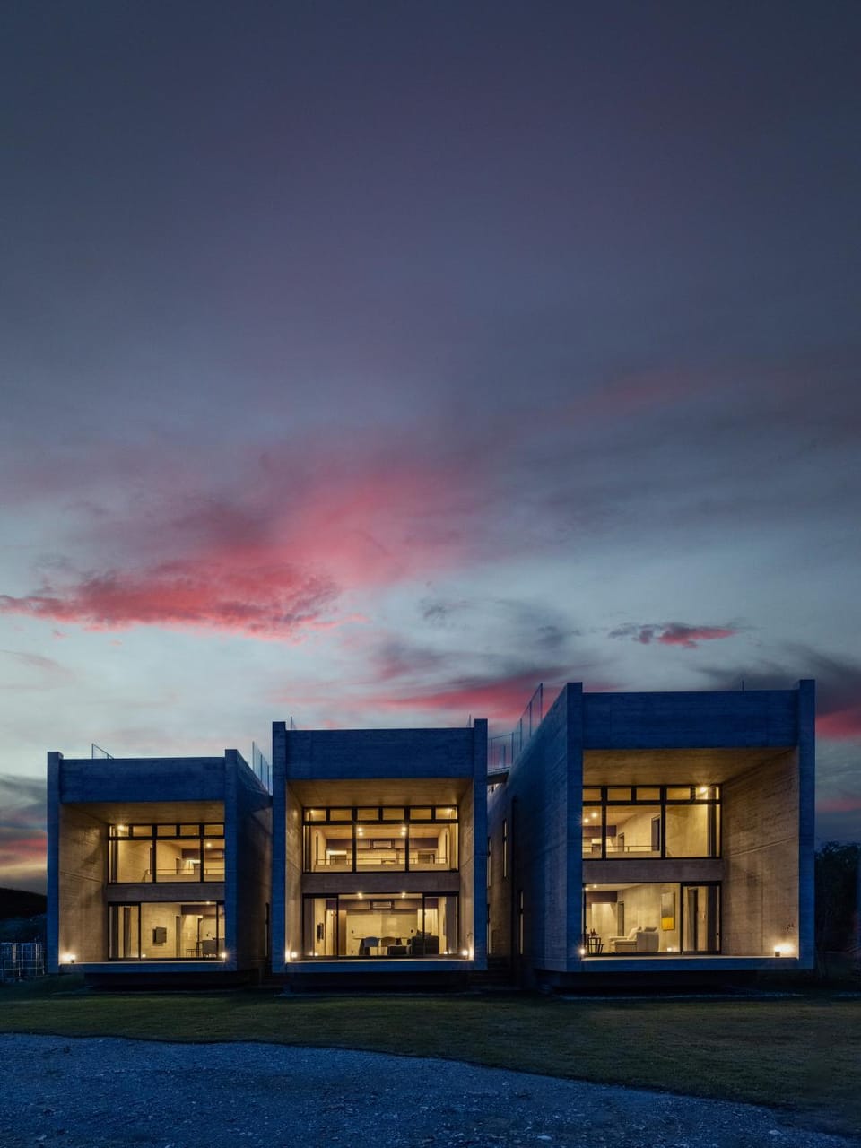 Property building, Night, Sunset