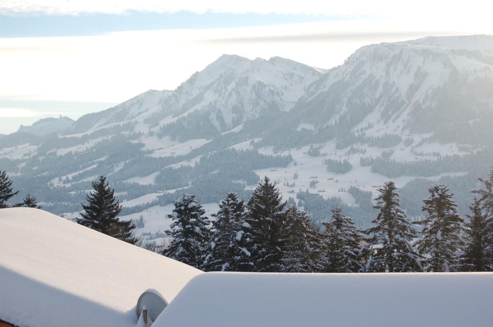 Natural landscape, Winter, Mountain view