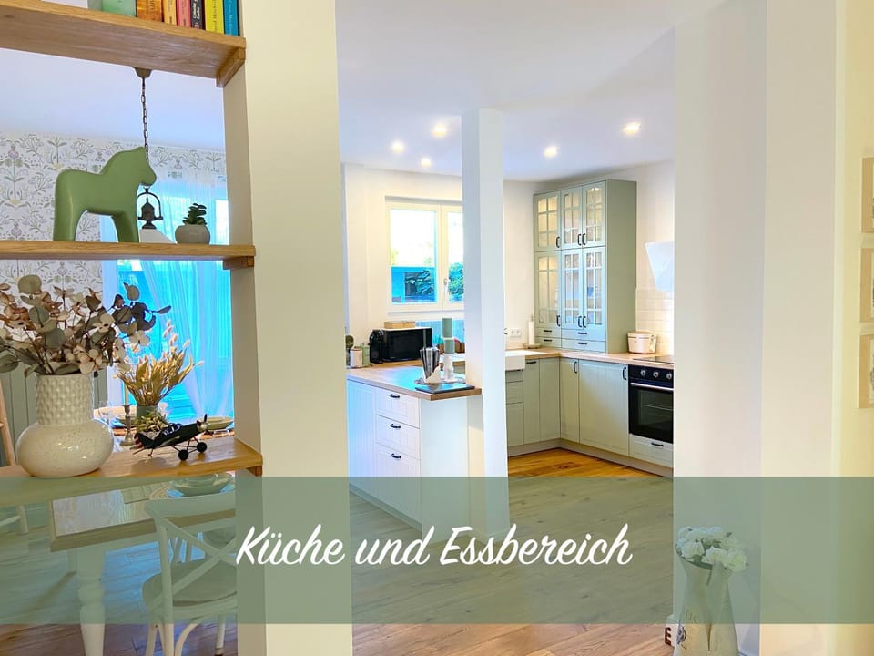 Living room, kitchen