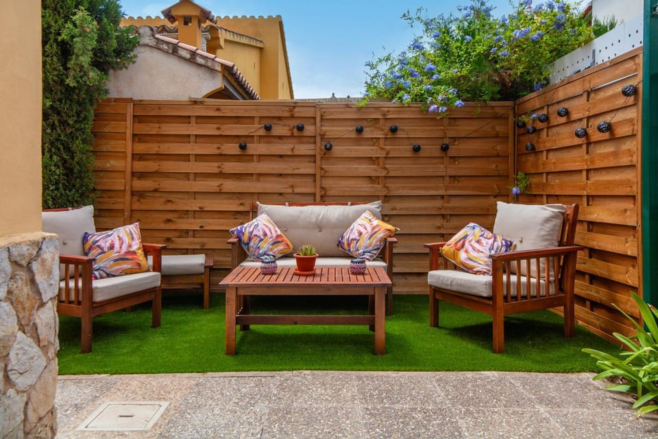 Patio, Garden, Seating area, Garden view
