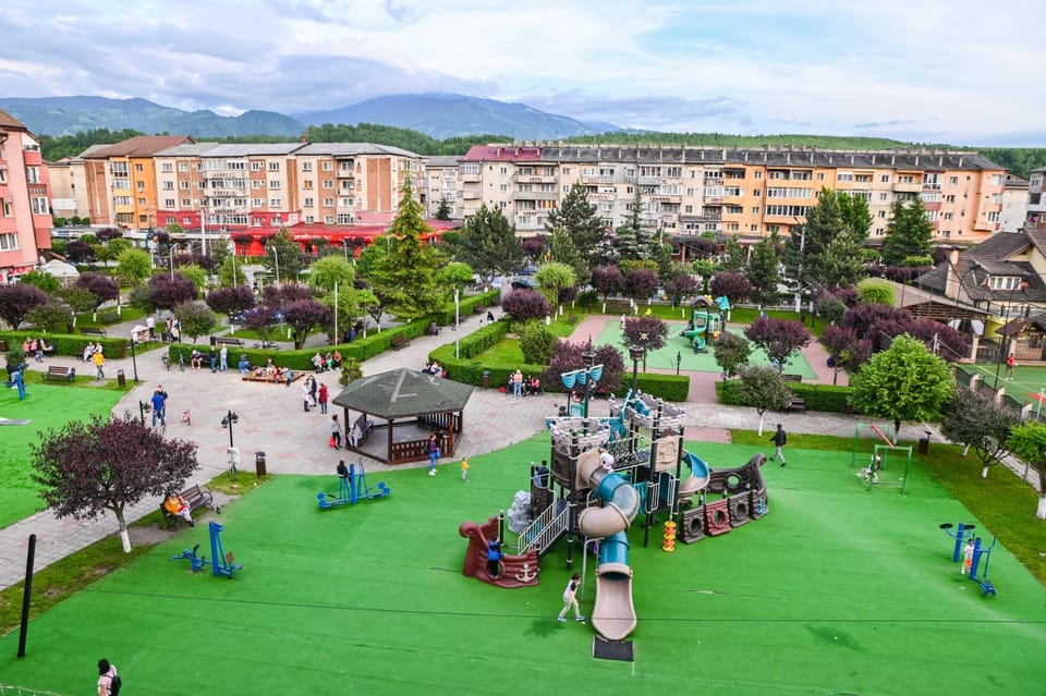 Natural landscape, Children play ground, City view