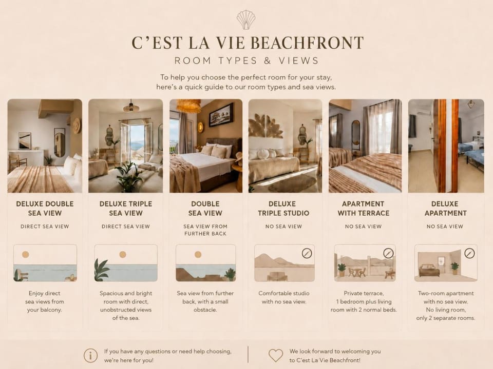 C'est La Vie - Beachfront Accommodation Apartment hotel in Peloponnese, Western Greece and the Ionian