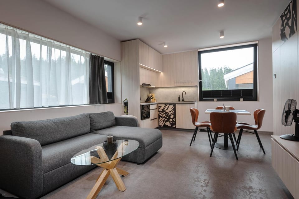 Kitchen or kitchenette, Living room