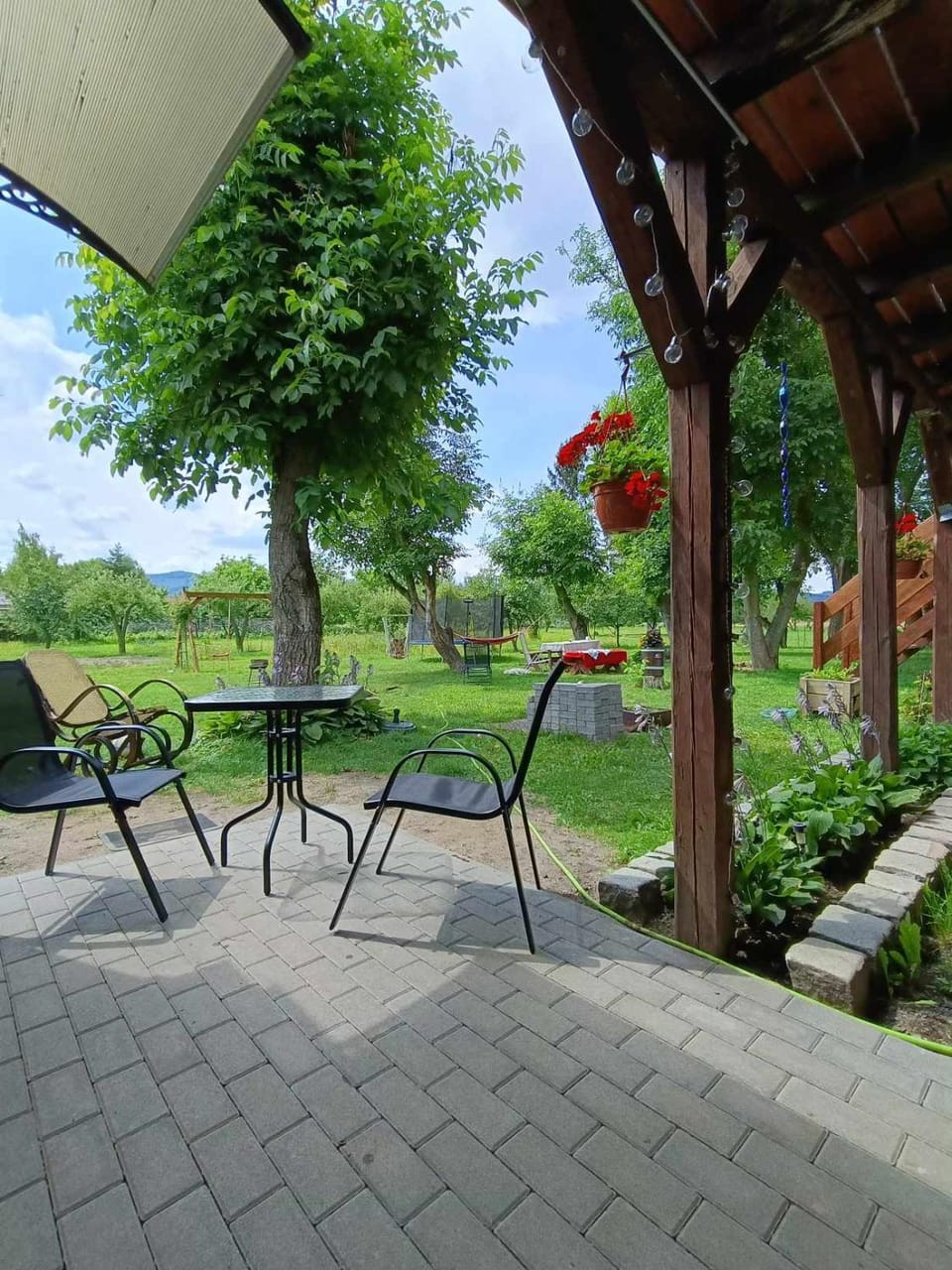 Patio, Garden, Garden view, Sunset