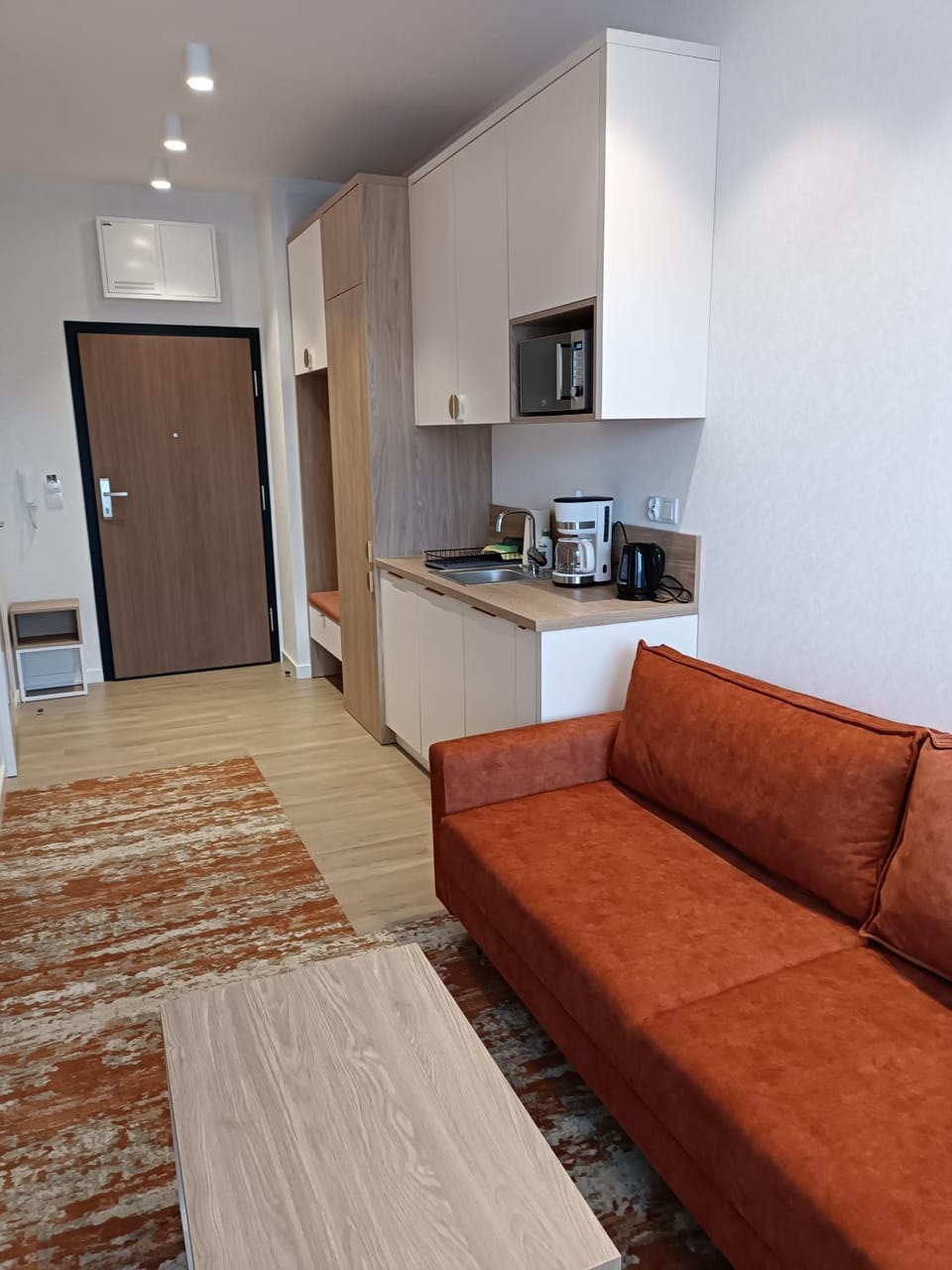 Kitchen or kitchenette, Living room, Seating area, minibar, pet friendly, stove