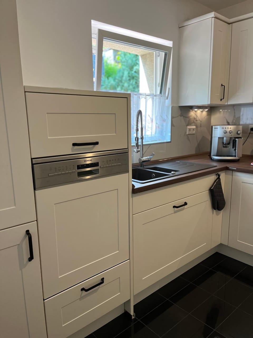 Kitchen or kitchenette, dishwasher