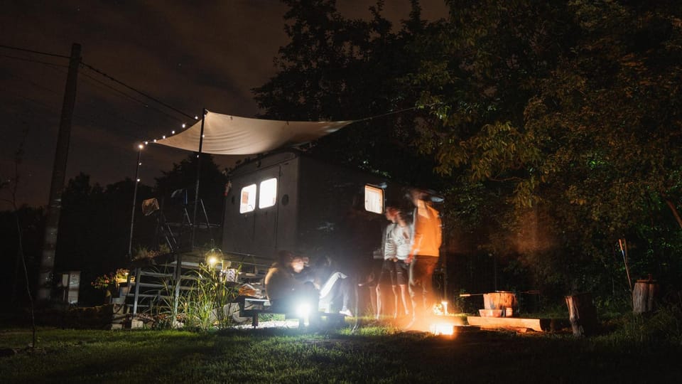 Night, BBQ facilities, Garden, Garden view