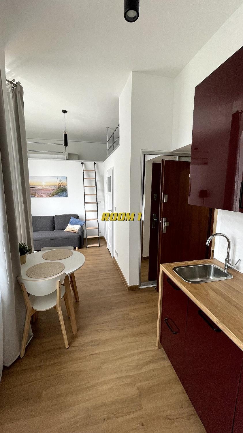 Kitchen or kitchenette, Living room, Photo of the whole room