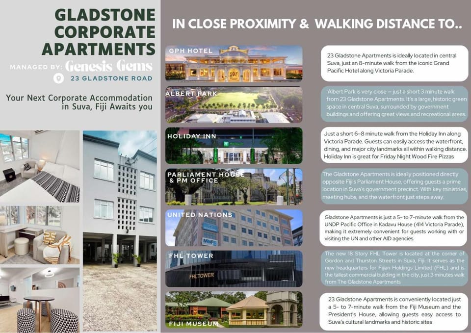 Gladstone Gem 6 - Suva CBD 2 Bedroom Apartment Apartment in Suva