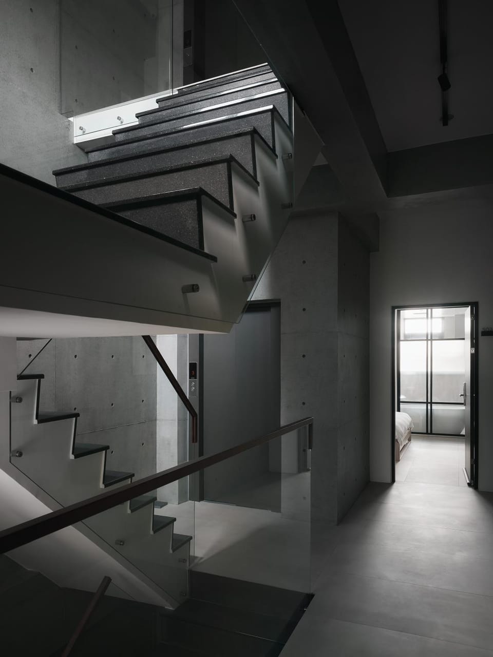 Property building, elevator