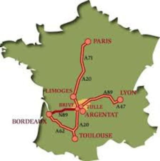 grand appartement très clair près centre ville Apartment in Argentat-sur-Dordogne