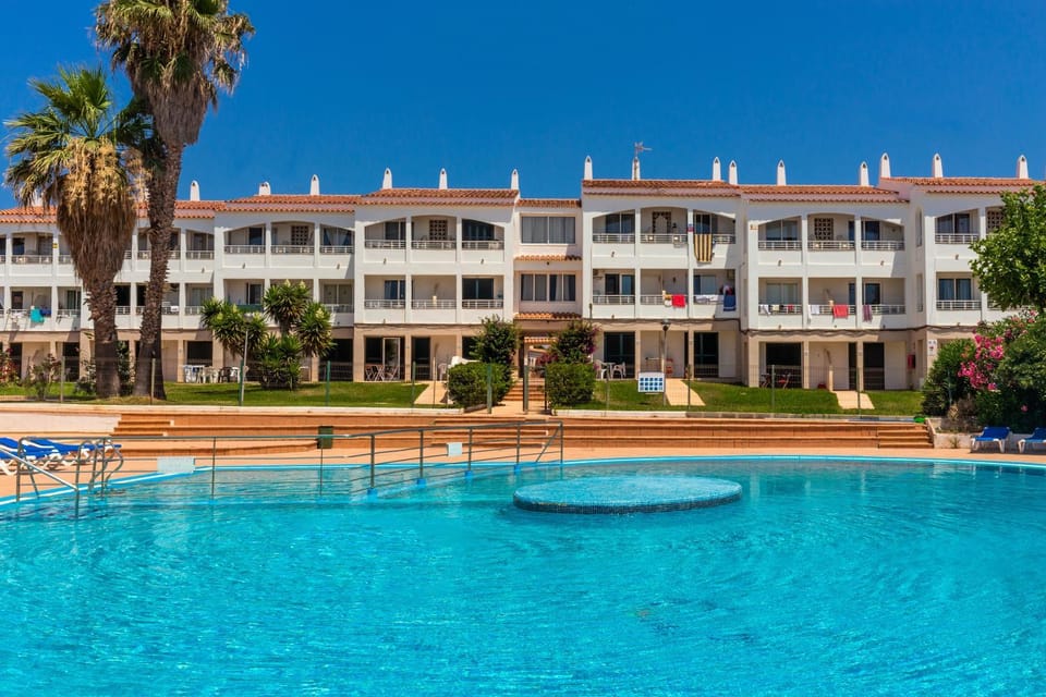 Property building, Living room, Swimming pool