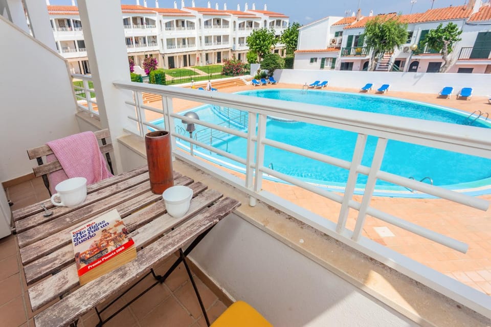 Property building, Living room, Swimming pool