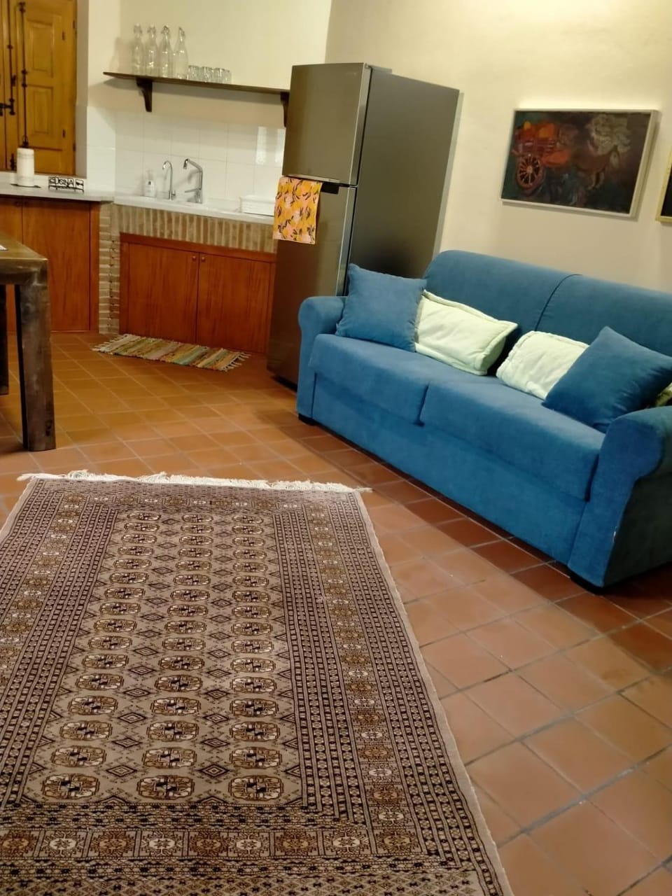 Seating area, kitchen