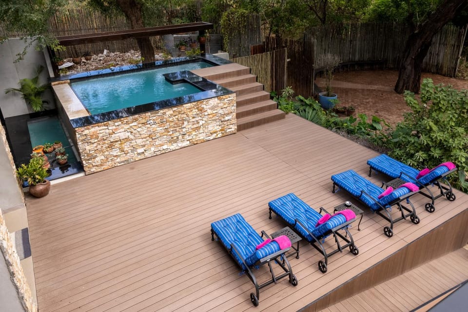 Patio, Natural landscape, Garden, Garden view, Pool view, Swimming pool, sunbed
