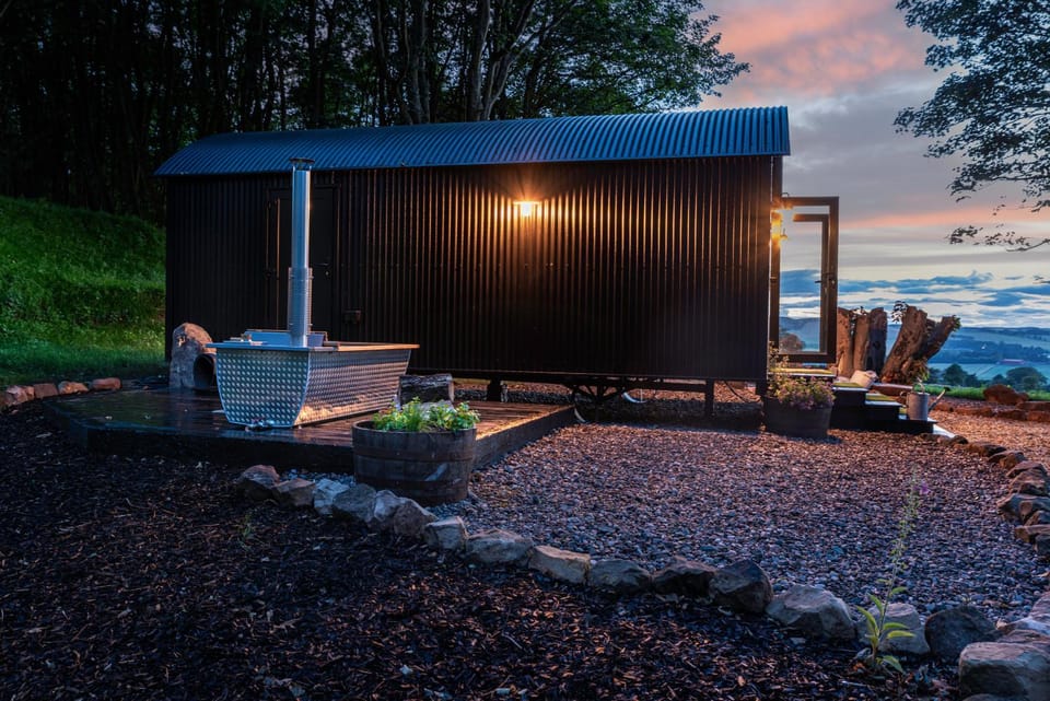 Property building, Sunset