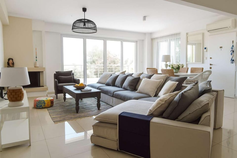 Living room, Seating area, air conditioner